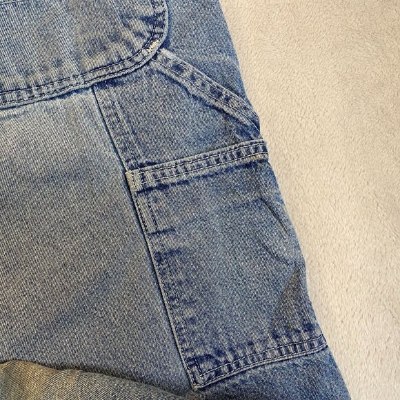 Carhartt Mens Carpenter Pants 42x36 Loose Original Fit Denim Enormous Distressed - Picture 8 of 11